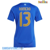 Camisa de time de futebol Argentina Cristian Romero #13 Replicas 2º Equipamento Feminina Copa America 2024 Manga Curta